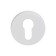 Decorative overlay Standard 0200 White Inox, for a cylinder mechanism, white