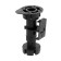 Plastic tundra support adjustable d = 26, h = 100-140 mm, with clip, black, set 4 pcs