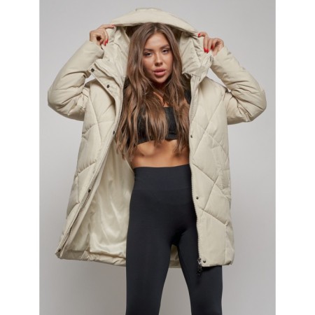 Winter jacket, size 52, beige color-10