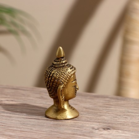 Souvenir "Buddha's head" Brass 5.5 cm-3