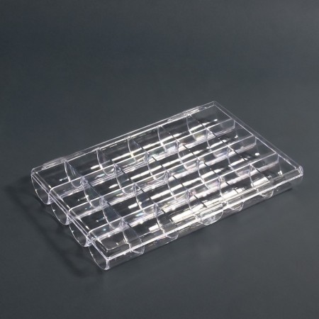Organizer for decor, 24 cells, 18 × 12 × 2.4 cm, the color is transparent-2