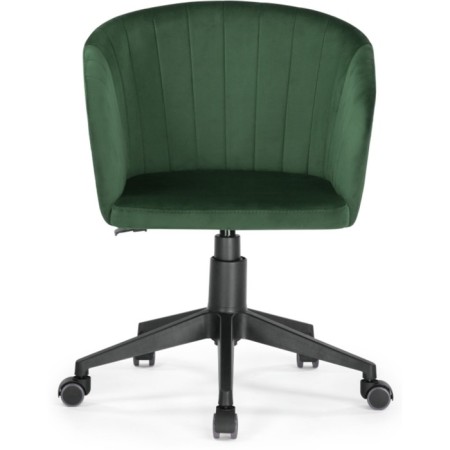 Computer chair thibault plastic/velor, black/green 60x60x81 cm-1