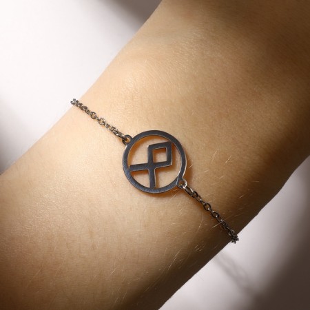 Bracelet-reinforcing "runes" wealth, color silver, 17cm-3