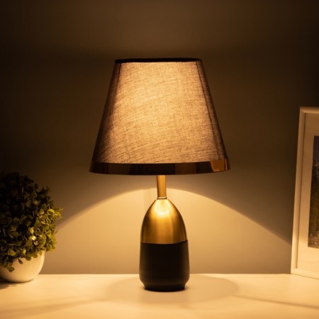 Table lamp "Jean" 1x40W E27 Black/Bronze 25x25x40cm-1