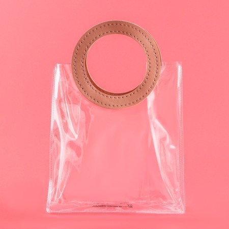 Gift package from PVC, pink, 17 x 15 x 8 cm-2