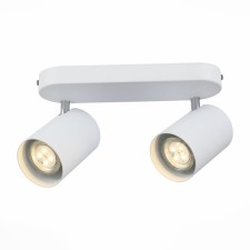 Спот St Luce. SL597.501.02. 2х3 Вт, GU10 LED, 3000K, 33х15 см, цвет белый, хром