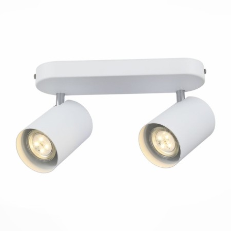 STAST ST LUCE. SL597.501.02. 2x3 W, GU10 LED, 3000K, 33x15 cm, white color, chrome