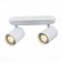STAST ST LUCE. SL597.501.02. 2x3 W, GU10 LED, 3000K, 33x15 cm, white color, chrome