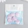 Decor for creativity plastic "Broke with mother of pearl" Lilac 1.8x2 cm