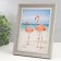 Photo frame plastic 13x18 cm "Gray marble chips" Silver stroke 22x17 cm