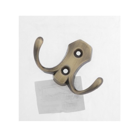 Hook furniture tundra TKD007, two -rod, bronze-5