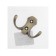 Hook furniture tundra TKD007, two -rod, bronze