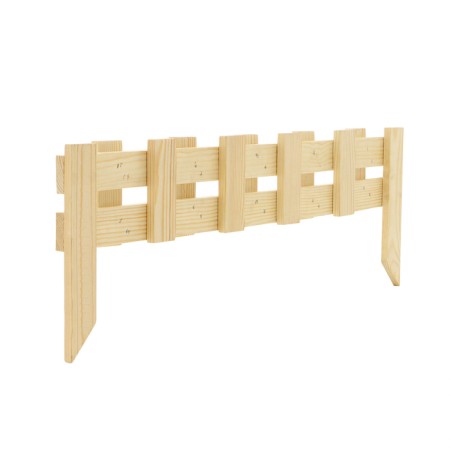 Decorative fence, 28 × 88 cm, 1 section, wood, Greengo-7