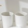 A set of accessories for the Eco bathroom, 4 items (soap dish, soap dispenser, 2 glasses), white color