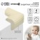 A set of protective pads on corners, 4 pcs., Milk color