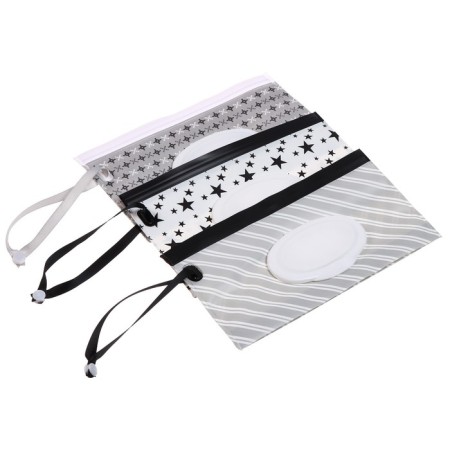 Napotus container with loop "Stars on White", Mix color-8