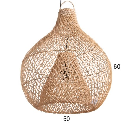 Ceiling Lamp from Rotan "Ambol" 1x120W, E27, 50x50x55 cm-1