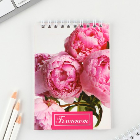 Mix of A6 notebooks, 40 liters on the crest, soft cover "Flowers"-2