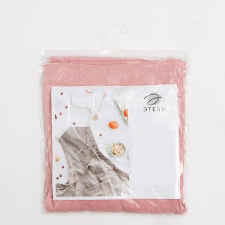 Apron Ethel "Classic" color pink 65x80cm, 100%PE, velor-7