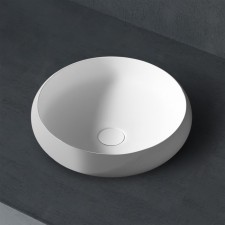 ABBER STEIN AS2613 shell, 400x400x112 mm, artificial stone, white