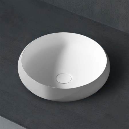 ABBER STEIN AS2613 shell, 400x400x112 mm, artificial stone, white