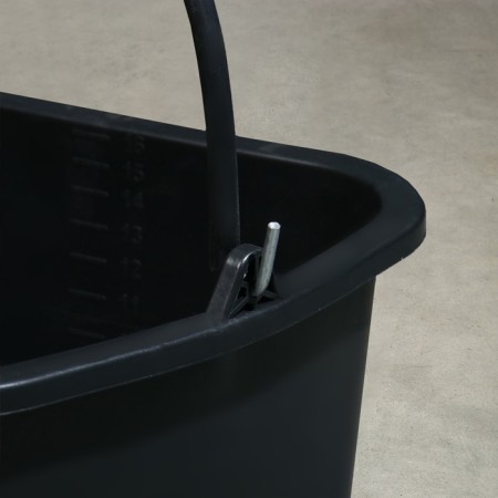 Construction bucket, 16 l, rubber -plastics, square with a nose-1