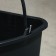 Construction bucket, 16 l, rubber -plastics, square with a nose