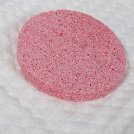 Washing sponge "softness", d = 10 cm, color mix-3