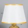 Table lamp "Laura" 1x40W E14 white/gold 22x22x36cm