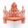 Decorative shelf, red tree, 24.5x18.5x31.5 cm