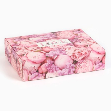 Gift folding box, packaging, “flower mood”, 21 x 15 x 5 cm-1