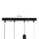 Bayerlux "Fani" chandelier 1+2LED 50W 3 Black modes 25x58x15-85 cm