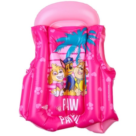 Inflatable vest for swimming, children's, puppy patrol, pink color-7