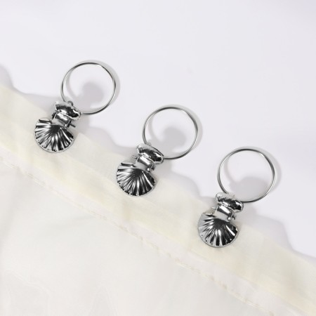 Ring for a cornice, with a clamp, d = 32/36 mm, silver color-1