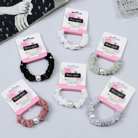 Hair gum "Florence" Star Style, 6 cm, mix-1