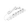 Network filter, 5 nests, 3m, s/h, with curtains, with an off, 2200W, 10A, Bel, 32576 5, Duwi