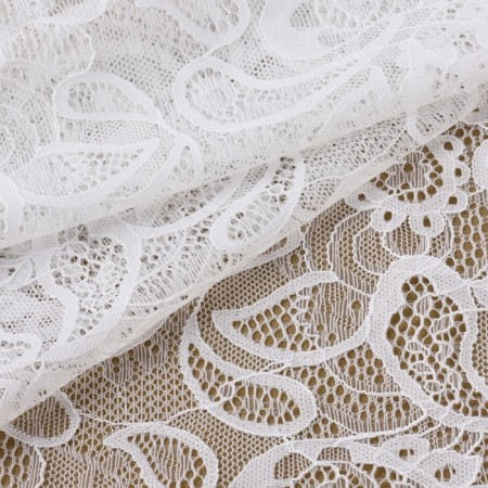 Lace elastic fabric, 230 mm × 23 ± 1 m, white color-1