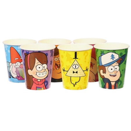 A glass of paper "Happy Birthday!", 250 ml, 6 pieces, gravity farz-7