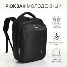 Backpack - male bag, textile color gray