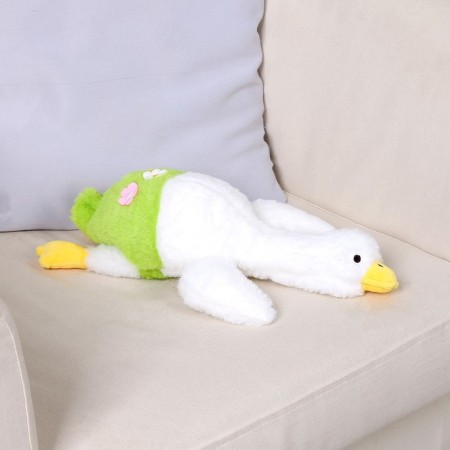 Soft toy "Goose", 35 cm, white color-1