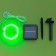 Garland "thread" 20 m dew, IP44, silver thread, 200 led, green glow, 2 modes, solar battery