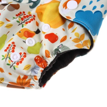 Panties-scammer, reusable, carbon-bamboo fabric, "autumn", from 0-12 months.-6