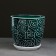 Pot floral abstraction green 2.5 liters