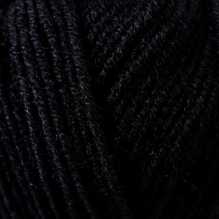 Yarn "promising" 50% merino wool, 50% acrylic volume 270m/100g (02-black)-3