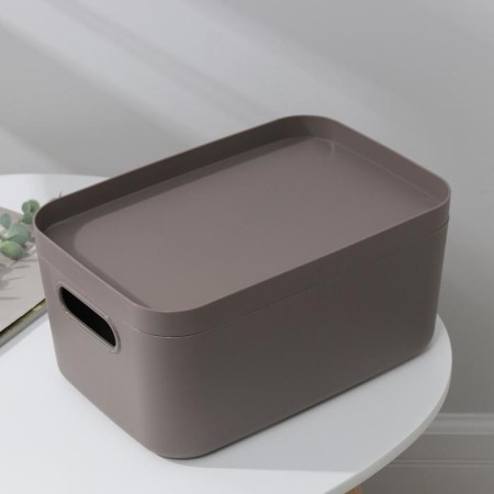 Storage box with the infinity lid, 20 × 29 × 14.5 cm, 6.2 l, the color is French gray color-1