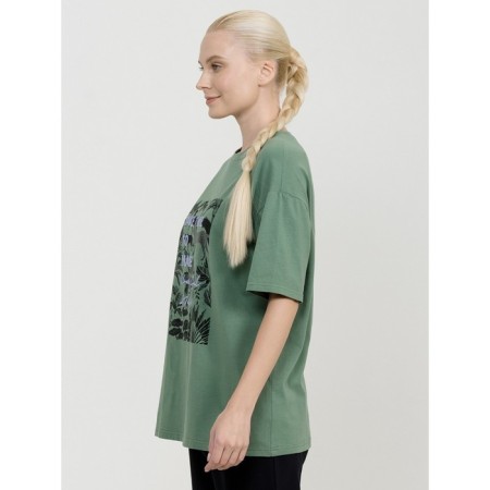 Female T -shirt, size XS, olive color-3