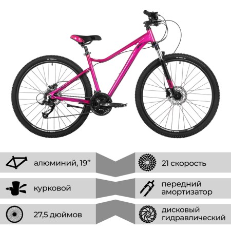 Bicycle 27.5 "Stinger Laguna Pro, pink color, p. 19"-1