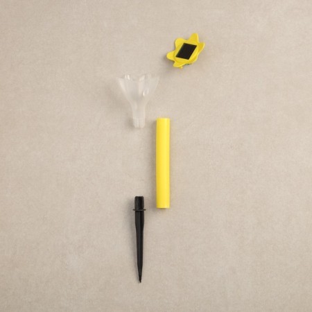Garden lamp on the sunny battery "Yellow flower", 6 × 29 × 6 cm, 1 led, white glow-5