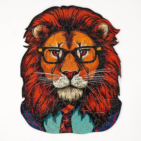 Puzzles wooden figured "Leo", 148 elements-6