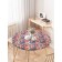 Tables on the table "Bright flowers", round, oxford, elastic band, size 120x120 cm, diameter 75-100 cm